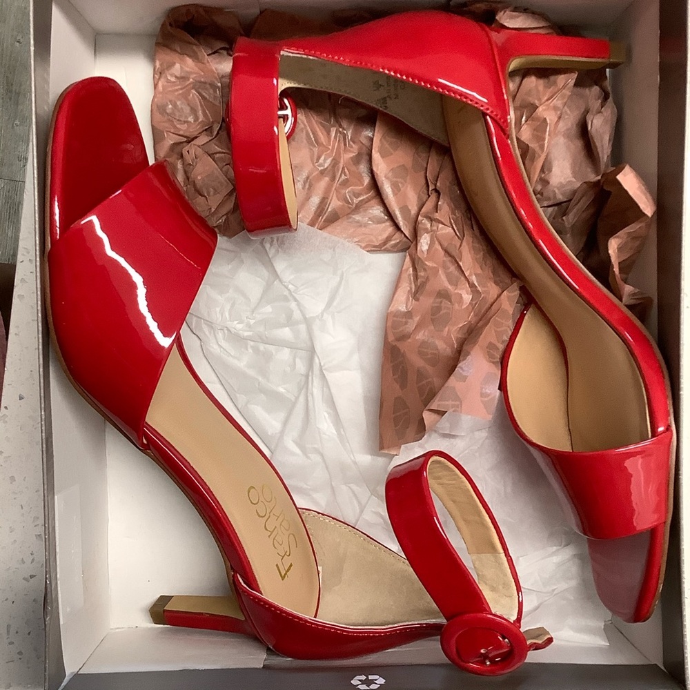 Red Franco Sarto sandals